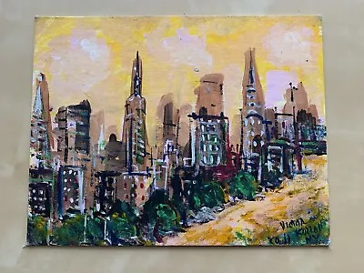 Russian/USA Artist Victor Kozlov Painting Oil Canvas Contemporary Art Manhattan • $31