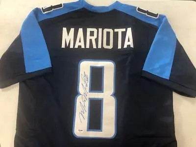 Marcus Mariota Signed Custom Jersey PSA/DNA Authentication #7A58083 • $80