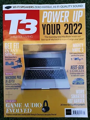 T3 Tech & Gadget Magazine ~ Jan 2022 ~ Apple Mac Book Pro ~ Huawei Matebook 14s • £5.99