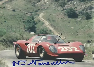 Nino Vaccarella - Orig Signed Photo: Deceased F1-gp Driver -le Mans+targa-winner • $9