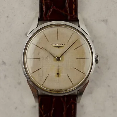 C.1960 Vintage Longines Calatrava Watch Ref. 7111-1 Cal.12.68z In Steel W/papers • £781.34