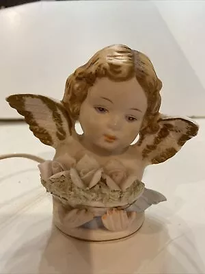Vintage I.W. Rice Porcelain Angel Night Light Made In Japan • $24.99