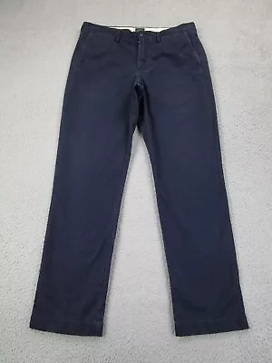 J. Crew Pants Mens 33x32 Blue Urban Slim Straight Broken-In Chino Trousers • $12