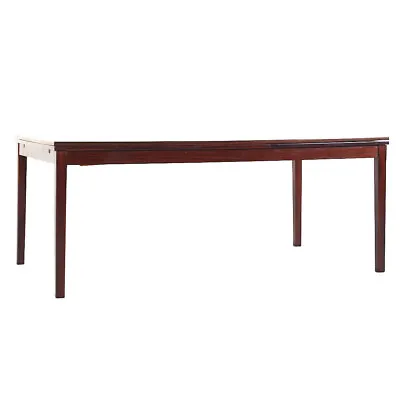 Johannes Andersen Style Mid Century Rosewood Hidden Leaf Dining Table • $5347