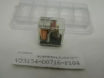 $53.62 • Buy 1x Siemens Comb Relay Siemens V23154-D0716-F104 DC 6.8-16.5