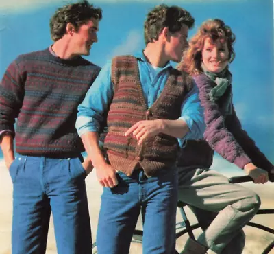 Lee Jeans Boy Girl Bike Sweaters 80'S Vtg Print Ad 8X11 Wall Poster Art • $6.24