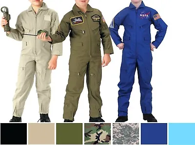 Kids Air Force Pilot Flight Suit Military Coveralls Camo Tactical Jumpsuit NASA • $57.99