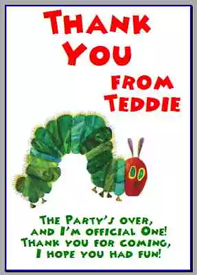 £2.49 • Buy Personalised Photo Paper Card Party Thank You Notes VERY HUNGRY CATERPILLAR #2