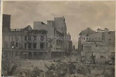 MANILA PHILIPPINES 1940's WW2 DEVASTATION Found Photograph BLACK+WHITE 210 43 Y • $11.69
