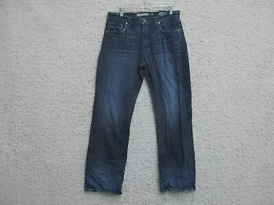 BKE Buckle Jeans 32x32 Mens Blue Denim Tyler Straight Dark Wash Casual Pockets • $48.75