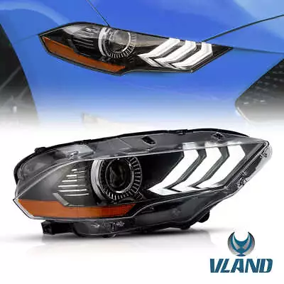 VLAND Full LED Headlights Fit For 2018-2022 Ford Mustang Passenger Right Side • $179.99