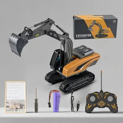 8CH Alloy Remote Control Excavator Dump Truck Engineering Car Toy Boys Xmas Gift • $53.99