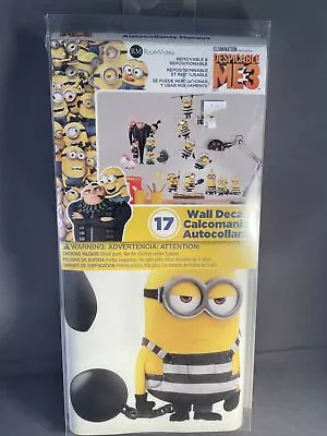 Despicable Me 3 Minions 17 Wall Decal Set Removable Repositionable Roommates • $5