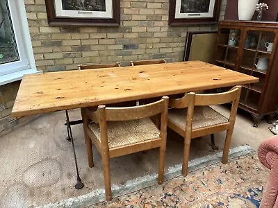 Habitat (or Possibly Heal’s) Large (Pine?) Dining Table • £75