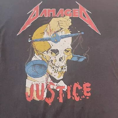 Xl '88 METALLICA “Damaged Justice  Monsters Of Rock Vintage Tour Shirt • $575