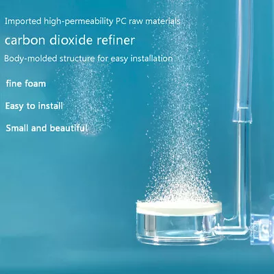 Aquarium CO2 Atomizer Transparent CO2 Diffuser Purifier Integrated PC Material'~ • £6.64