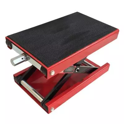 High Quality 1100LB Scissor Lift Jack Motorcycle Dirt Bike Scooter Crank Stand • $58.71