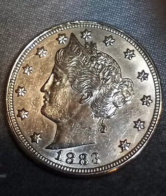 1883 NO CENTS Liberty V Nickel- FIRST YEAR OF ISSUE! 141 Years Old • $30