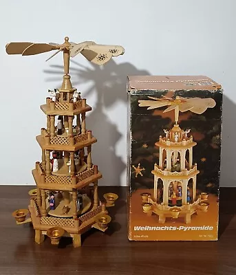 $220 • Buy Christmas Weihnachts-pyramid, German, Vintage 4 Tier, 56 Cm