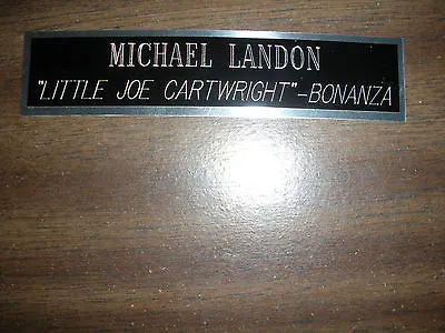 Michael Landon (bonanza) Nameplate For Signed Photo/memorabilia Display • $7.95