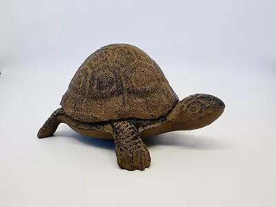 Vintage/Antique Cast Iron Turtle Terrapin Trinket Box Nice Casting & Detail • $14.99