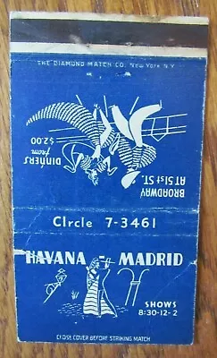 PERFECT 36: HAVANA MADRID CABARET (NEW YORK CITY NY) (GIRLIE) (c1940s) -G16 • $4.03