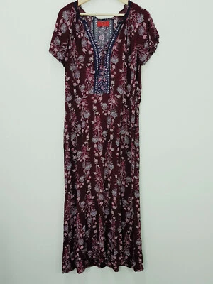 $95 • Buy TIGERLILY | Womens Floral Print Short Sleeve Maxi Dress [ Size AU 12 Or US 8 ]