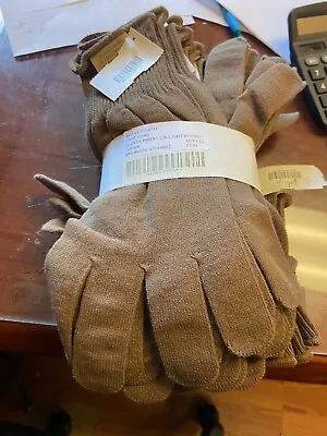 MILITARY GLOVES MEN'S XL LIGHT DUTY Glove  LINERS BROWN  10pk • $10.99