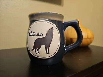 Cabelas Wolf Coffee Mug Ceramic Raised Plaque • $13