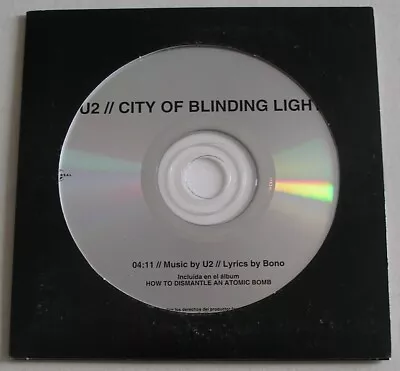 U2 City Of Blinding Lights *rare Mexican Promo Cd Single In Cardboard Sleeve* • $18