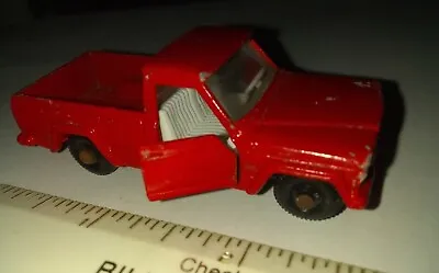 VINTAGE LESNEY MATCHBOX NO.71 JEEP GLADIATOR PICKUP TRUCK Classic RED Doors Open • $19.99