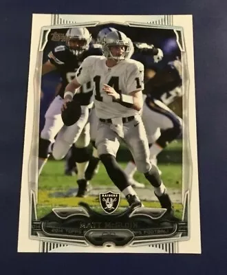 2014 Topps # 59 MATT MCGLOIN Los Angeles Raiders Football Card Sharp !  • $1.95