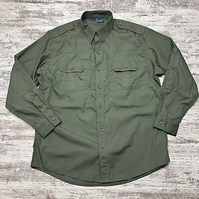 Propper Shirt Mens Large Green Long Sleeve Button Up Tactical Military Army • $24.99