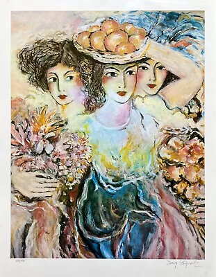 Zamy Steynovitz THREE WOMEN Hand Signed Limited Edition Lithograph Art • $59.99