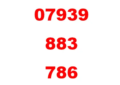 ***ee New Easy Golden Vip Mobile Number 07939 883 786 Pay-as-you-go Sim Card*** • £8.95