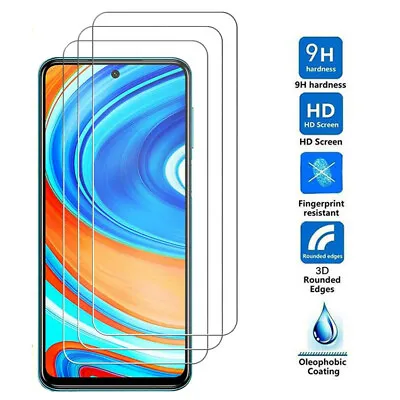 Screen Protector For Xiaomi Redmi Note 11 10 9 Pro Max Mi 13T HD Tempered Glass • $5.87