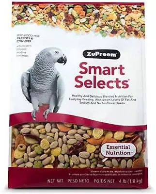 Smart Selects Parrot & Conure Food Mixed Seed 4lb. • $21.85