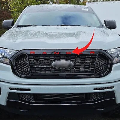 Red Front Grille Insert Decals Letters Accent For Ford Ranger 2019-2023 • $14.99