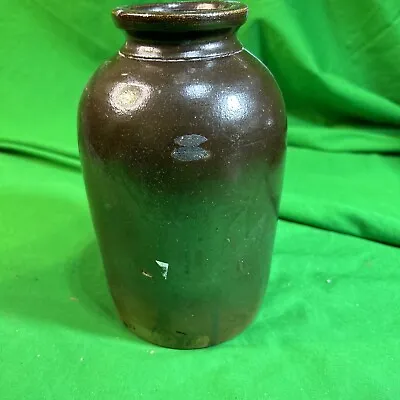 Antique Brown Stoneware Canning Jar Crock Pennsylvania • $37