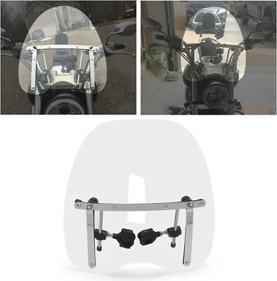 $15.99 • Buy Clear 18x16 Windshield For Harley Dyna Honda Suzuki Yamaha Kawasaki VN Vulcan
