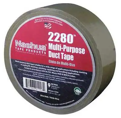 Nashua 2280 Duct Tape48Mm X 55M9 MilOlive Drab • $7.89