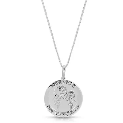 Sterling Silver 925 Mother & Daughter Two Layer Necklace Mothers Day Jewelry N40 • $27.99