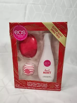 EOS Sweet Mint Gift Set: Hand Cream Body Lotion Shea Lip Balm - NIP • $8.99