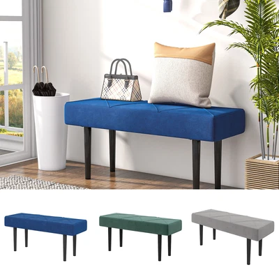 £36.99 • Buy Upholstered Hallway Bench End Of Bed Bench W/ X-Shape Design For Bedroom