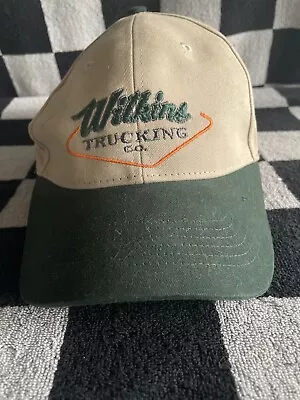 Vintage Wilkins Trucking Company Trucker Hat Long Haul 18 Wheeler Oklahoma • $17.20