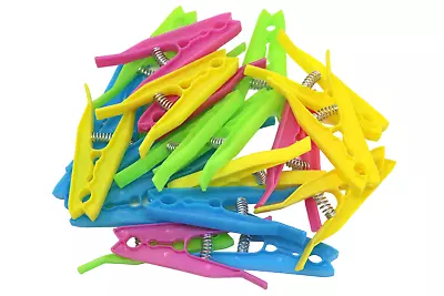 22 X Jumbo Clothes Pegs Laundry Clothing Washing Line Pins Durable Plastic Grips • £2.99