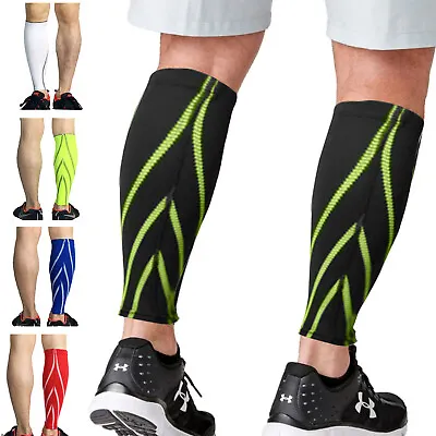 £4.99 • Buy Calf Support Compression Sleeves Running Sports Cycling Pain Relief Leg Brace UK