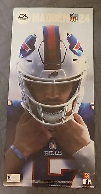 EA Sports Madden 24 Josh Allen Poster NFL Buffalo Bills  • $79