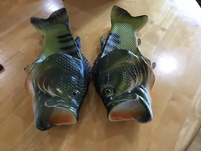 Fish Bass Flip Flops Slipper/ Sandals Fishing Shoes Mens 11/12 • $10.99
