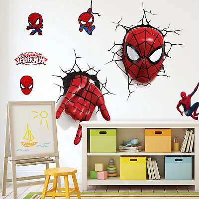 Spider-Man Breaking Through Wall 3D Sticker • £7.75